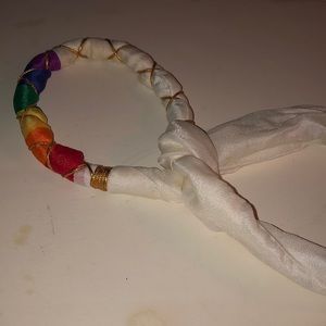 Vtg rainbow gay pride headband 80’s